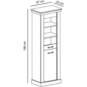 Obrazek Witryna mała Antica A-11 kraft złoty