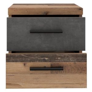 Obrazek Szafka nocna Oldheaven old wood/beton 