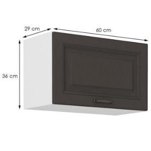 Obrazek Szafka kuchenna STILO grafit mat/biały 60gu-36 1f