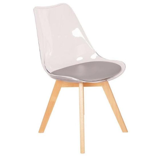 Obrazek Krzesło Camila Szare Siedzisko 