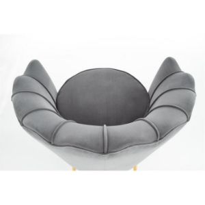 Obrazek Fotel Amore Popielaty/Złoty