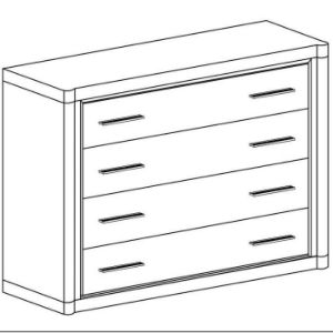 Obrazek Komoda Dallas D2 dąb truflowy