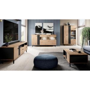 Obrazek  Witryna Niska Madis A Dąb Artisan/Antracyt 