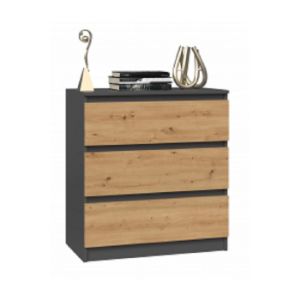 Obrazek Komoda Umo P3 antracyt/dąb artisan