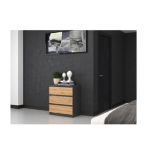 Obrazek Komoda Umo P3 antracyt/dąb artisan