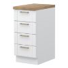 Obrazek Szafka Kuchenna Tara R-40-4f/4 4s Standard White Mat