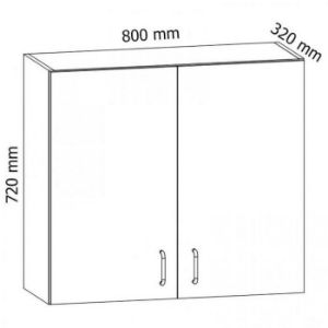 Obrazek Szafka kuchenna Sycylia  G80 biały/dąb lancelot