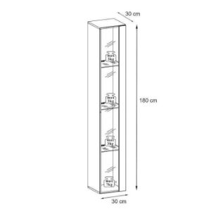 Obrazek Szafka Wisząca Switch SW1 Grafit