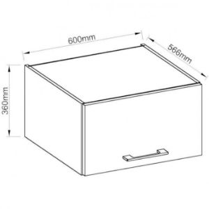 Obrazek Szafka kuchenna Vigo biały HG 60 Nagu-36 1f