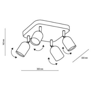 Obrazek Lampa Top CZ 4418 LS4