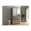 Obrazek Szafa Umo S2 z lustrem (antracyt/dąb artisan)
