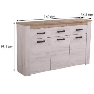 Obrazek Komoda Kent 160 biały dąb 11008627