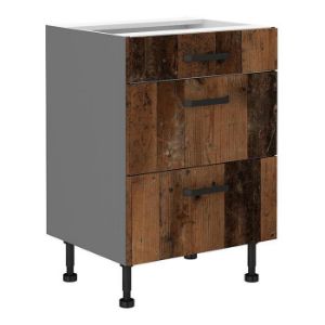 Obrazek Szafka kuchenna TESSA oldstyle/antracyt 60d 3s bb