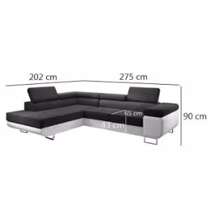 Obrazek Narożnik z funkcją spania Lotus L Orinoco 100+Madryt 120 lewostronny