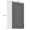 Obrazek Szafka kuchenna Stilo dustgrey/biały 50g/90 1f