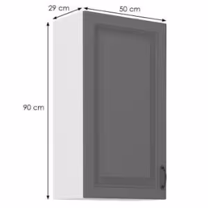Obrazek Szafka kuchenna Stilo dustgrey/biały 50g/90 1f