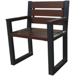 Obrazek Krzesło nowoczesne z podłokietnikami palisander