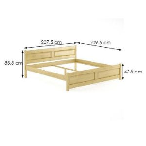 Obrazek Łóżko Buk LK109–200x200 naturalny