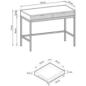Obrazek Toaletka t104 Nova biały