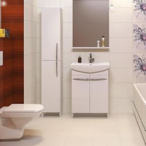 Obrazek Słupek łazienkowy Arsena Biały DSM