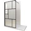 Obrazek Ścianka WALK-IN NOTTE 90X195 czarna