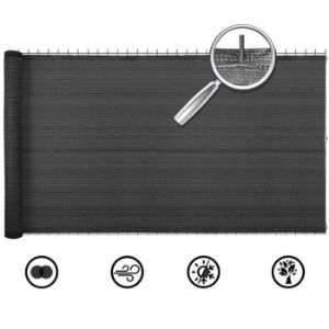 Obrazek Osłona ogrodzeniowa/siatka cieniująca basic 1,5m/10m szara