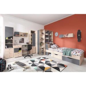 Obrazek Półka Delta DL12 dąb/antracyt