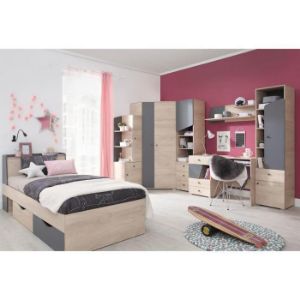 Obrazek Półka Delta DL12 dąb/antracyt