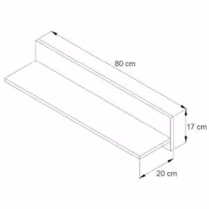 Obrazek Półka Nero 12 80 – Czarny Połysk