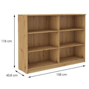 Obrazek Regał Szeroki Malta Dąb Artisan Typ 840