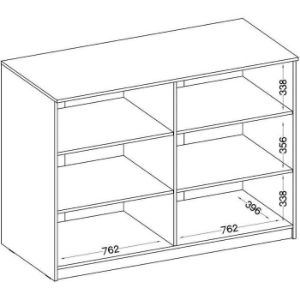 Obrazek Regał Szeroki Malta Dąb Artisan Typ 840