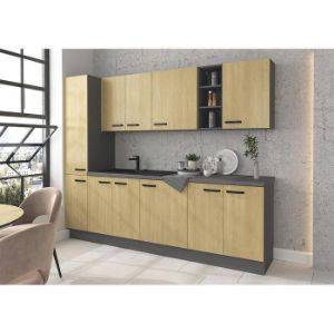 Obrazek  Szafka kuchenna SCANDI jodełka/antracyt 40dk-215 2f 