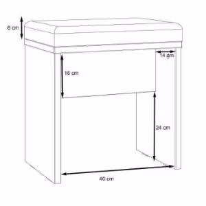 Obrazek Tapicerowana ławeczka Dalate OLNT011