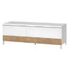 Obrazek Szafka RTV Avis TV130-1K1F/AV lakierowane pacific walnut/crystal 
