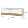 Obrazek Szafka RTV Avis TV130-1K1F/AV lakierowane pacific walnut/crystal 