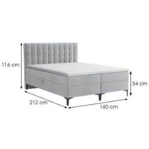 Obrazek Łóżko Arles Box Spring 160x200 Monolith 84