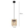 Obrazek Lampa 15497H Czarno-brązowa LW1
