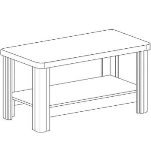 Obrazek Ława Dallas D15 dąb truflowy