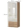 Obrazek Szafa 2d2s Gala p22/gl pacific walnut/beige