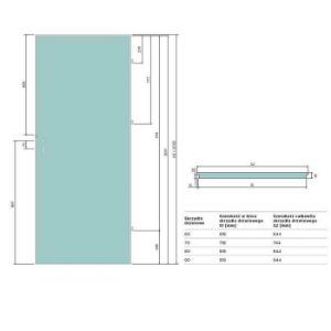Obrazek Drzwi wewnętrzne Prestige PB 02 70 L orzech kolumbijski