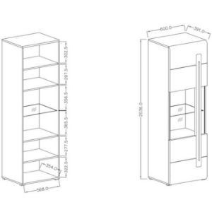 Obrazek Witryna Tulsa 05 biały połysk