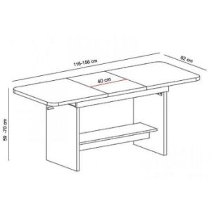 Obrazek Ławostół Janek orzech warmia