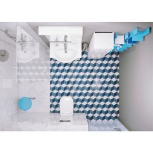 Obrazek Zestaw szafka z umywalką Bratysława D75 HL 1070