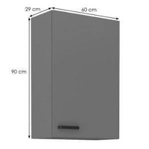 Obrazek Szafka kuchenna NESSA antracyt 60g-90 1f