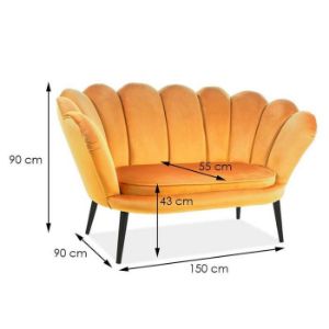 Obrazek Sofa Tristan Bluvel 68/wenge