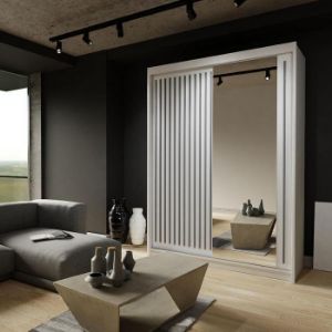 Obrazek Szafa Royal 150 Biała/Lamela Szara