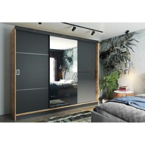 Obrazek Szafa Retro 200 2L craft/ front grafit