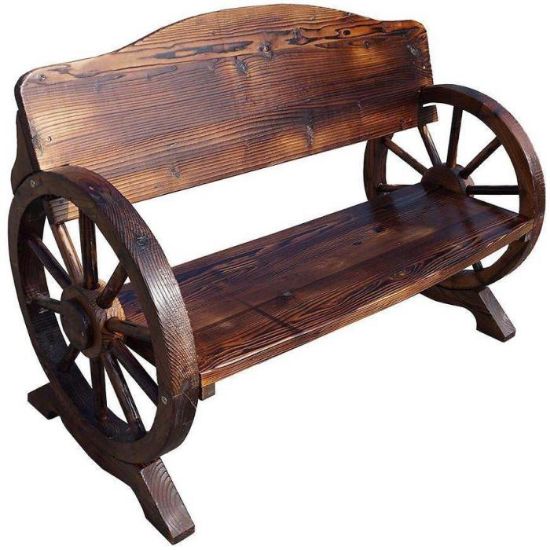 Obrazek Ławka ogrodowa drewniana