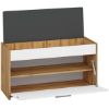 Obrazek Szafka na buty siedzisko 50x90 Massi 03 dąb wotan/biały