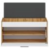 Obrazek Szafka na buty siedzisko 50x90 Massi 03 dąb wotan/biały